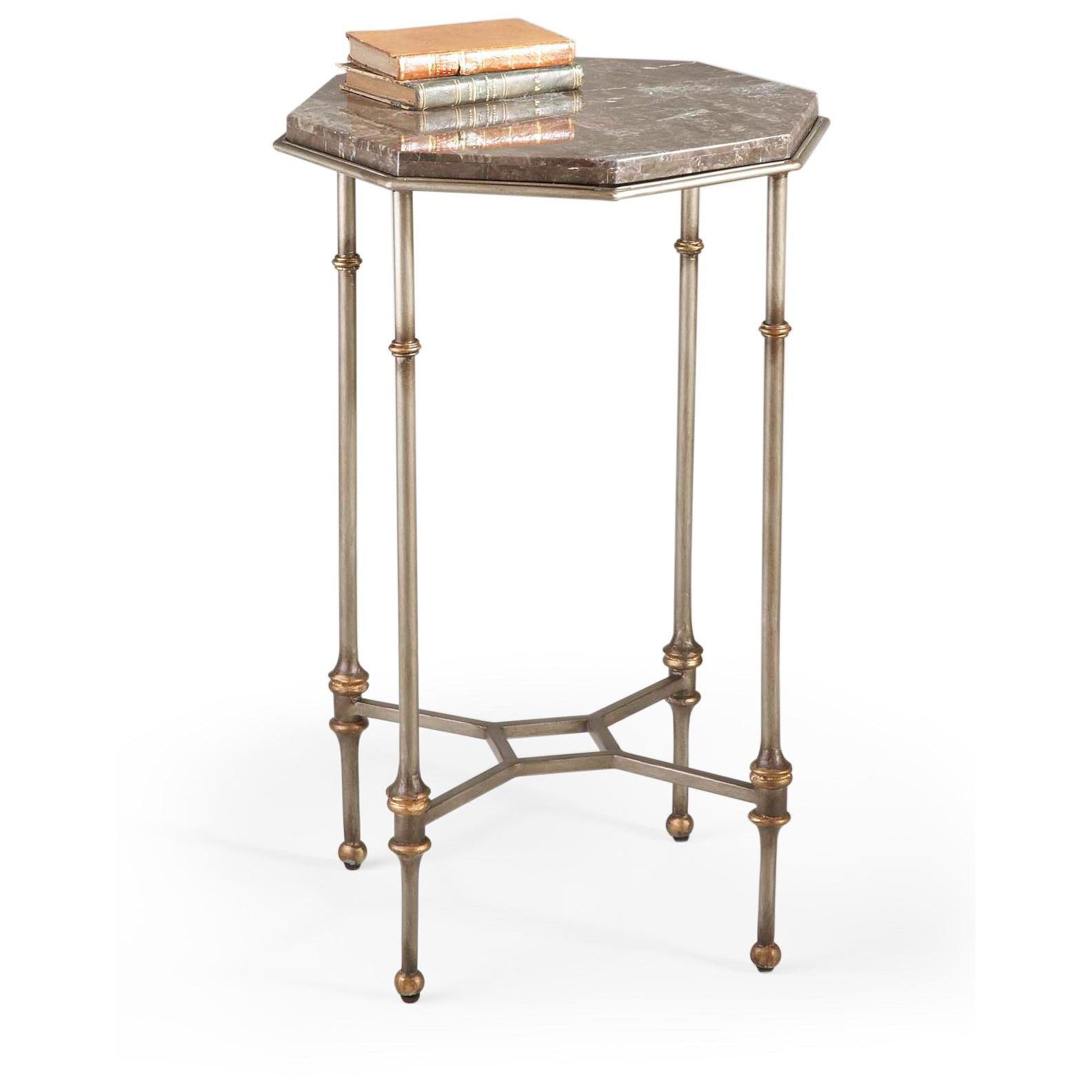 Brown Marble Side Table Luxury Decor Furniture