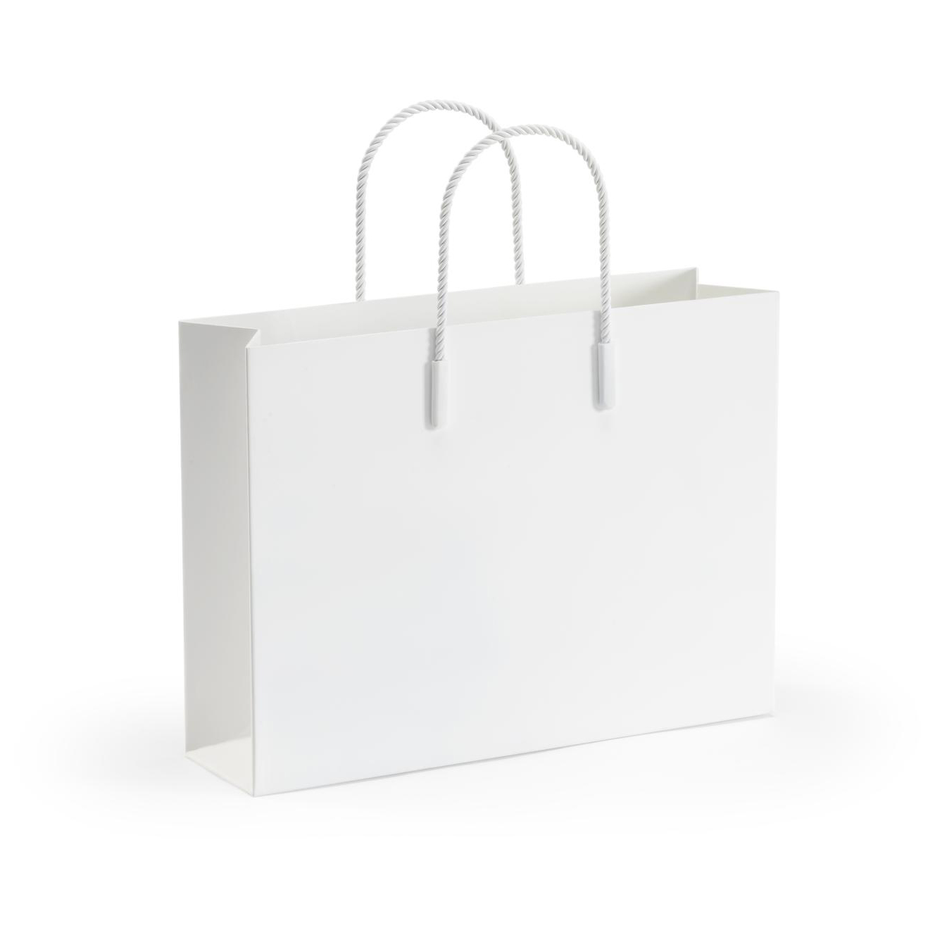 Metal Matte White Magazine Rack Bag - Organization - Home Decor