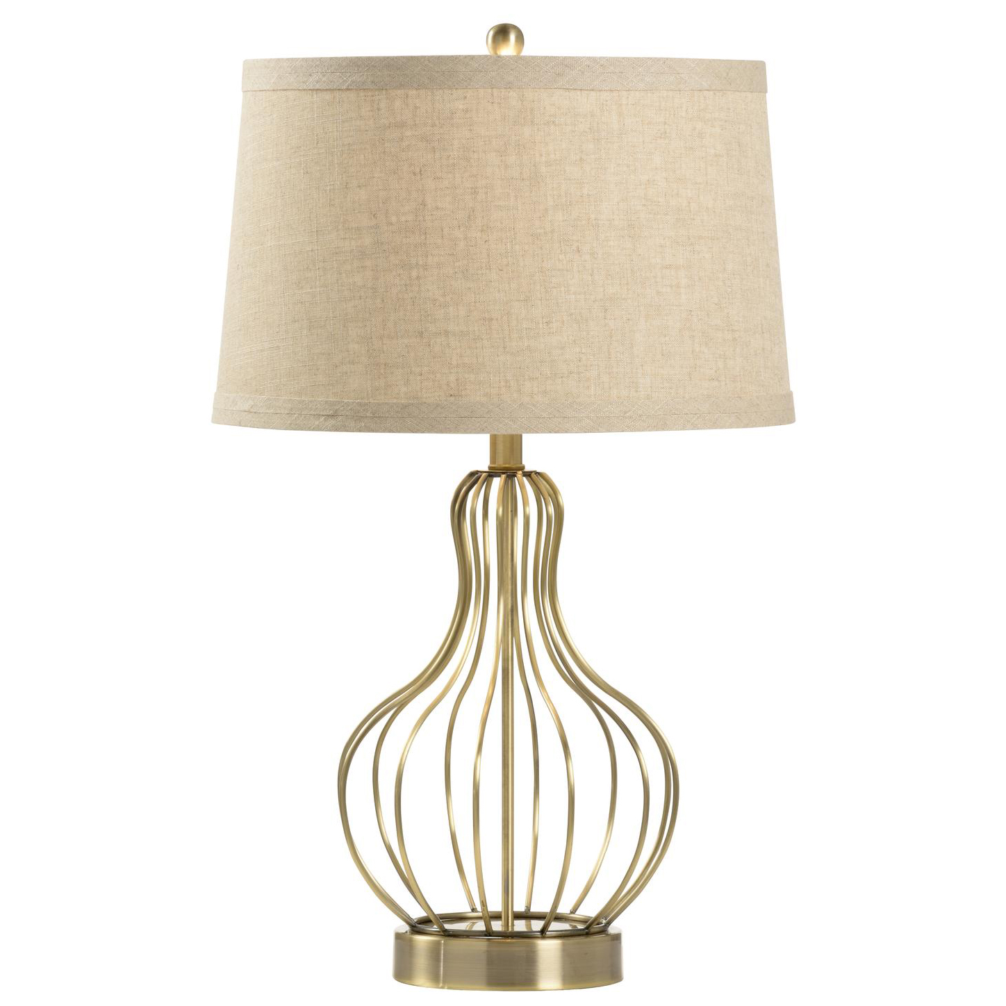 Modern Brass Lamp with USB Port - Luxury Decor - Lighting
